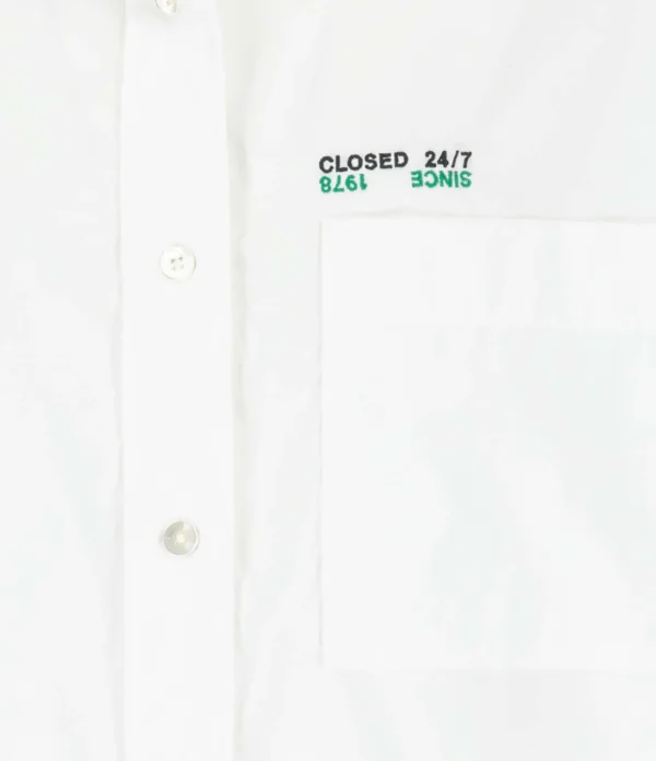 CLOSED Chemise Coton Bio Blanc 3