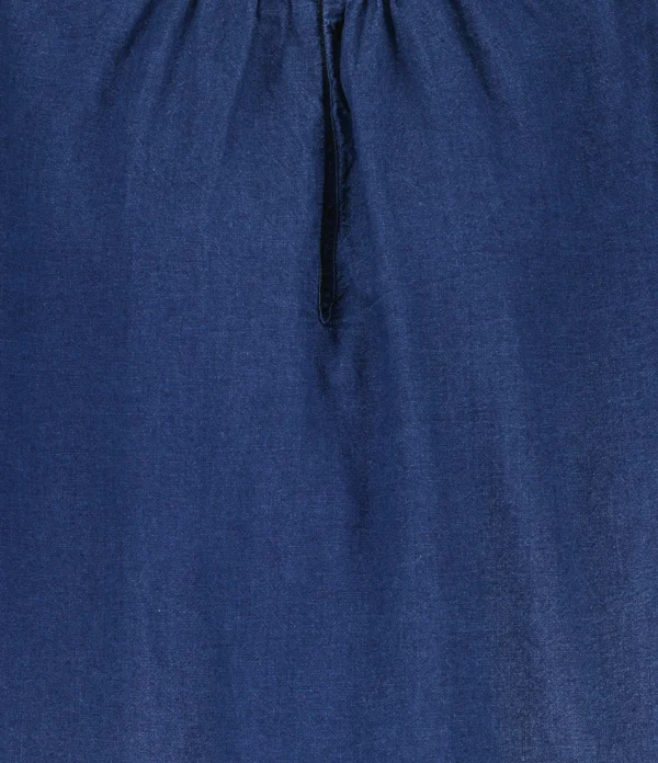 CLOSED Blouse Lin Coton Bleu Foncé 3