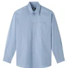 A.P.C. Chemise Boyfriend Logo Bleu Clair 10