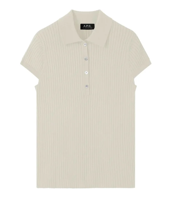 A.P.C. Polo Jess Coton Blanc 1