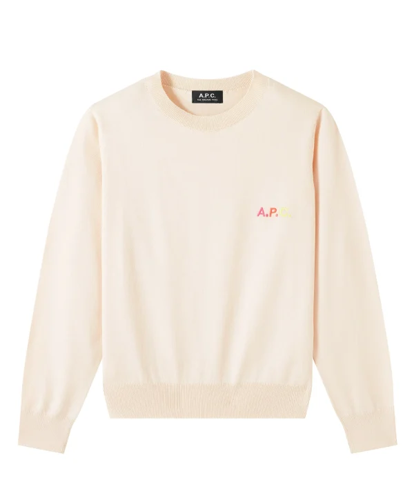 A.P.C. Pull Vera Coton Pêche 1