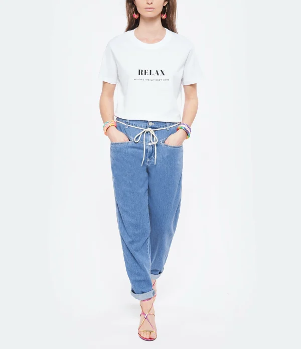 DEAR JULIETTE Tee-shirt Relax Coton Biologique Blanc 5