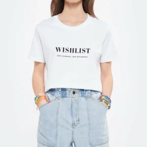 DEAR JULIETTE Tee-shirt Wishlist Coton Biologique Blanc 11