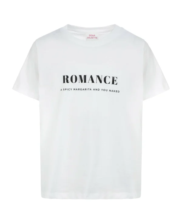 DEAR JULIETTE Tee-shirt Romance Coton Biologique Blanc 1