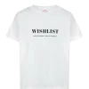 DEAR JULIETTE Tee-shirt Wishlist Coton Biologique Blanc 16