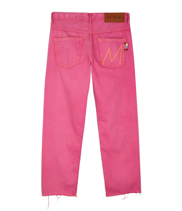 MIRA MIKATI Jean Broderie Coton Rose 3