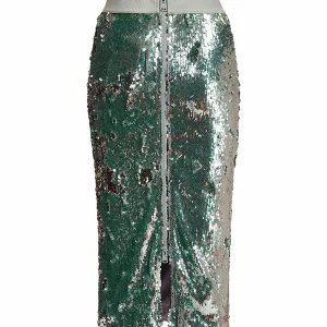 ESSENTIEL ANTWERP Jupe Crayon Dorinda Sequin Argenté 10