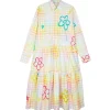 MIRA MIKATI Robe Manches Longues Imprimé Broderie Coton Biologue 14