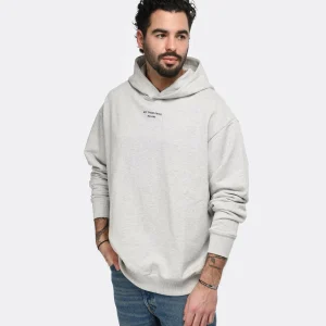 Drole De Monsieur Sweatshirt Hoodie Homme Classique NFPM Coton Gris 12