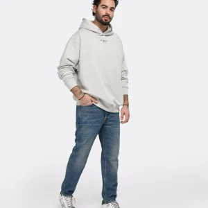 Drole De Monsieur Sweatshirt Hoodie Homme Classique NFPM Coton Gris 16