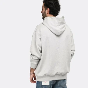 Drole De Monsieur Sweatshirt Hoodie Homme Classique NFPM Coton Gris 14