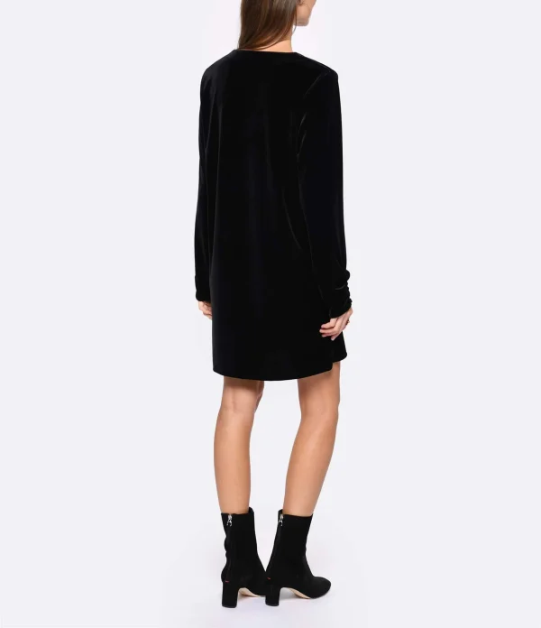 ELOAB Robe Aby Velours Noir 5