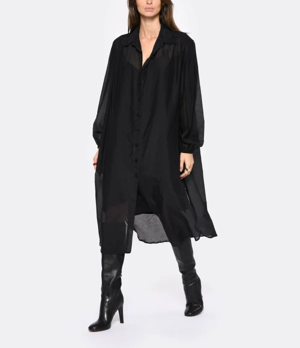 ELOAB Robe Noya Coton Noir 4