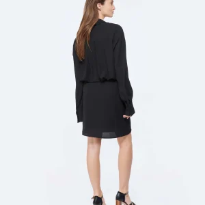 ESSENTIEL ANTWERP Robe Mini Dorsey Coton Noir 10