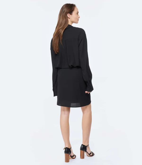 ESSENTIEL ANTWERP Robe Mini Dorsey Coton Noir 4