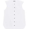 Ganni Top Coton Popeline Blanc 17