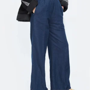 FORTE_FORTE Pantalon Coton Denim Indigo 10