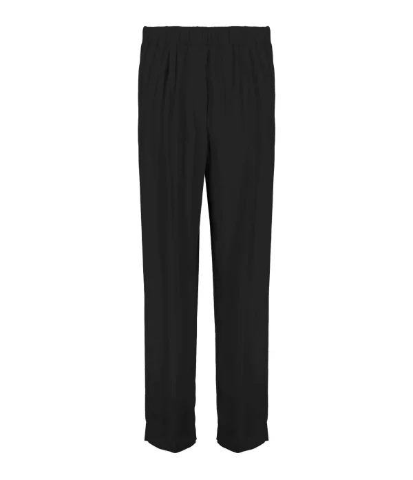 FORTE_FORTE Pantalon Georgette Noir 1