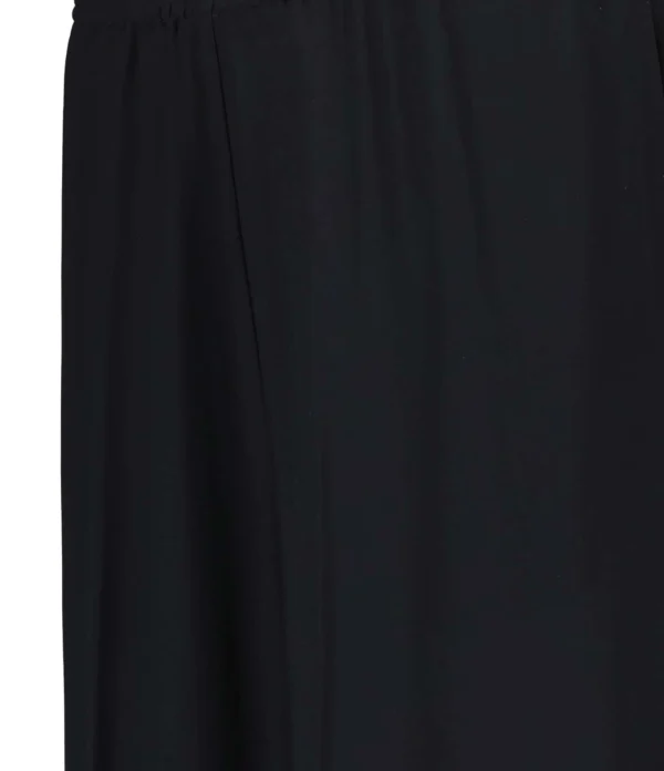 FORTE_FORTE Pantalon Large Georgette Noir 3