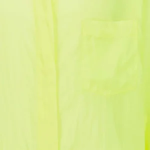 FORTE_FORTE Chemise Oversize Coton Jaune Fluo 6