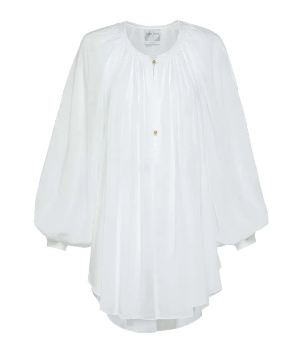 FORTE_FORTE Blouse Coton Blanc 1