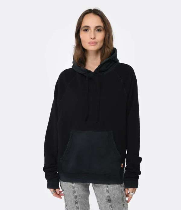 FREECITY Sweatshirt Hoodie Big Terrys Coton Superblack 4