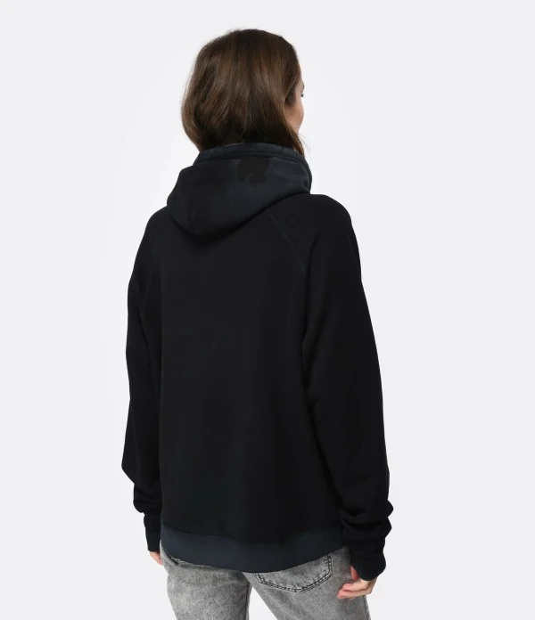 FREECITY Sweatshirt Hoodie Big Terrys Coton Superblack 6