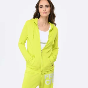 FREECITY Sweatshirt Hoodie Superfluff Zip Glowlight Yellow 11