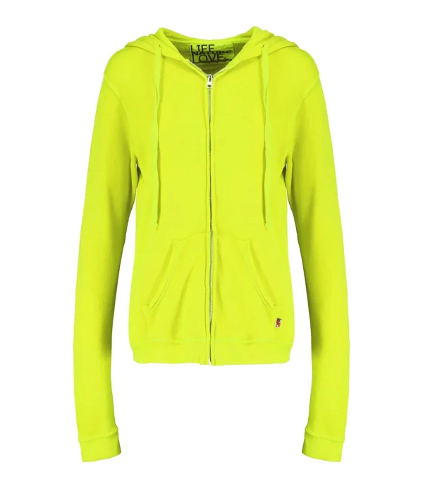 FREECITY Sweatshirt Hoodie Superfluff Zip Glowlight Yellow 1