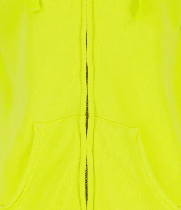 FREECITY Sweatshirt Hoodie Superfluff Zip Glowlight Yellow 3