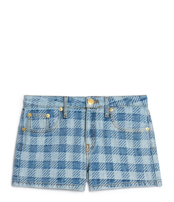 AMI Paris Short Denim Coton Bleu Javel 1