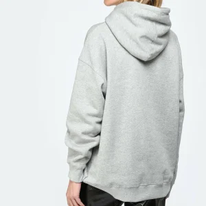 Ganni Sweatshirt Hoodie Oversize Coton Organique Gris 14