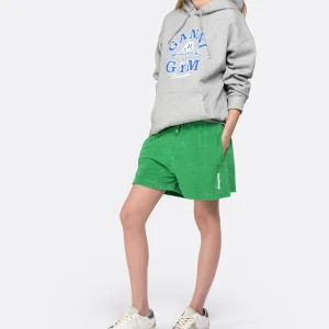 Ganni Sweatshirt Hoodie Oversize Coton Organique Gris 18