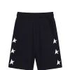 Golden Goose Short Enfant Coton Bleu Foncé 17