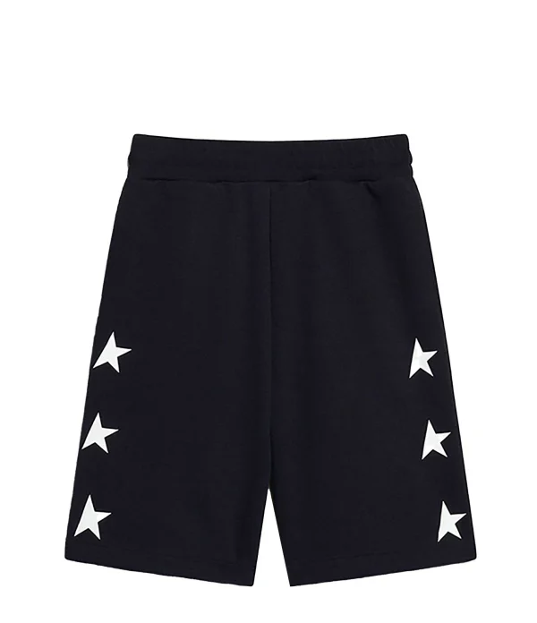 Golden Goose Short Enfant Coton Bleu Foncé 1