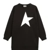 Golden Goose Robe Sweatshirt Enfant Star Coton Noir Blanc 17