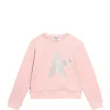 Golden Goose Sweatshirt Enfant Star Coton Rose Argenté 23