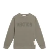 Golden Goose Sweatshirt Golden Enfant Coton Olive 16