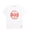 Golden Goose Tee-shirt Golden Enfant Coton Blanc 17