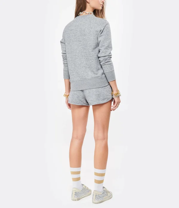 Golden Goose Sweatshirt Athena Étoile Coton Gris 6