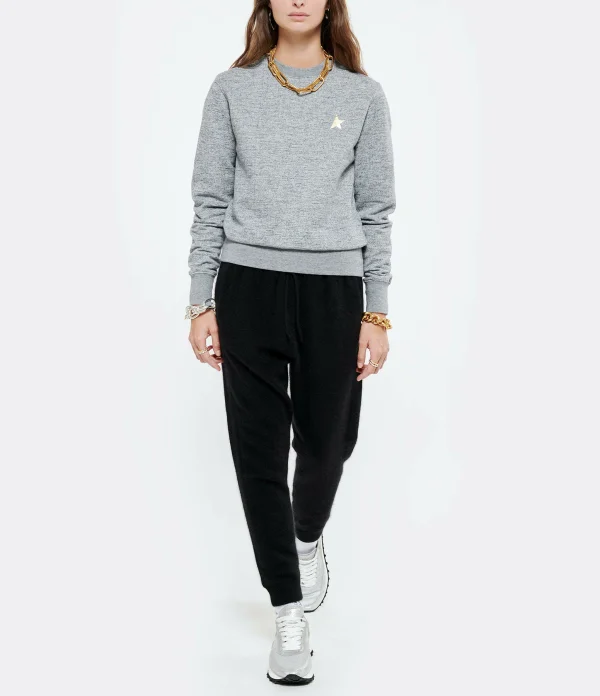 Golden Goose Sweatshirt Athena Étoile Coton Gris 7