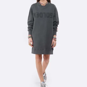 Golden Goose Robe Sweatshirt Golden Coton Anthracite 10