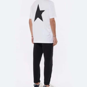 Golden Goose Tee-shirt Big Star Homme Coton Blanc 18