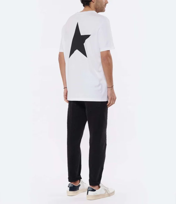 Golden Goose Tee-shirt Big Star Homme Coton Blanc 7