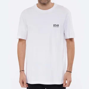 Golden Goose Tee-shirt Big Star Homme Coton Blanc 14