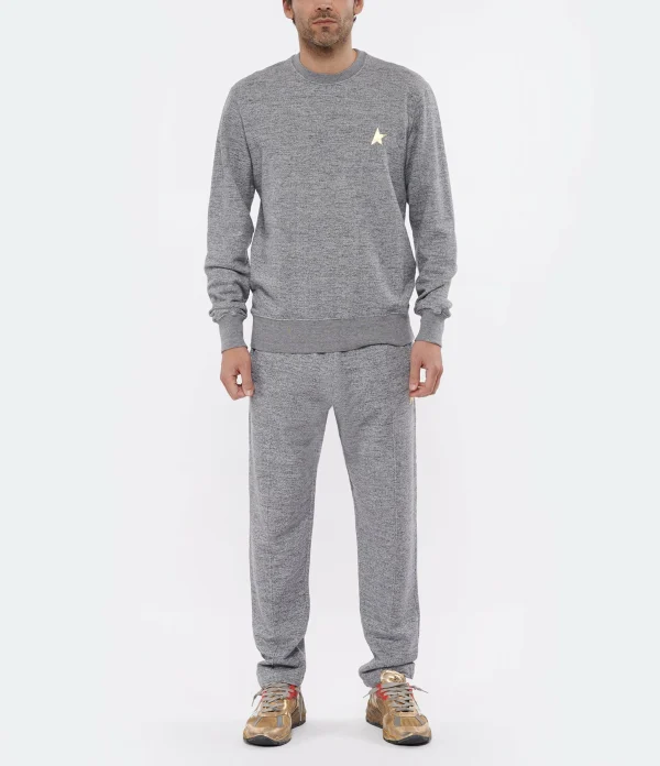 Golden Goose Jogging Homme Doro Étoile Coton Gris 7