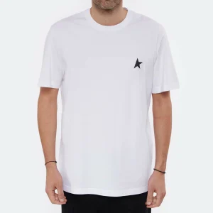 Golden Goose Tee-shirt Homme Étoile Coton Blanc Noir 11