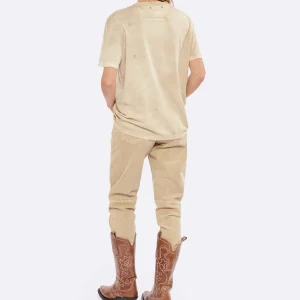 Golden Goose Tee-shirt Journey Coton Beige 15