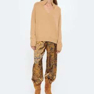 Golden Goose Pantalon Journey Marron Bleu 25