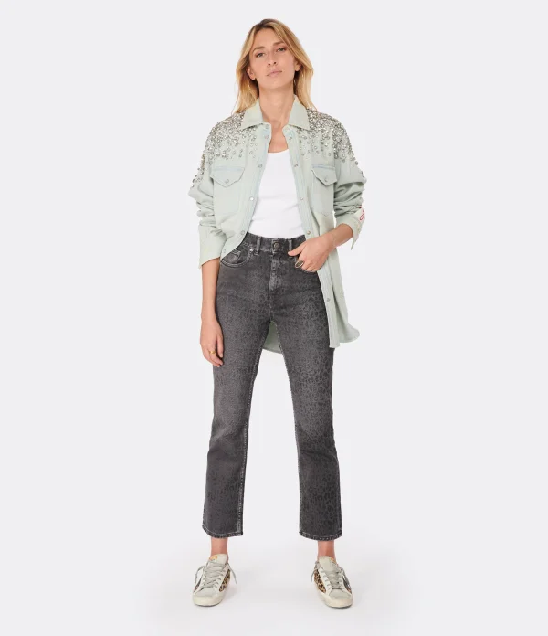 Golden Goose Jean Journey Coton Gris 4